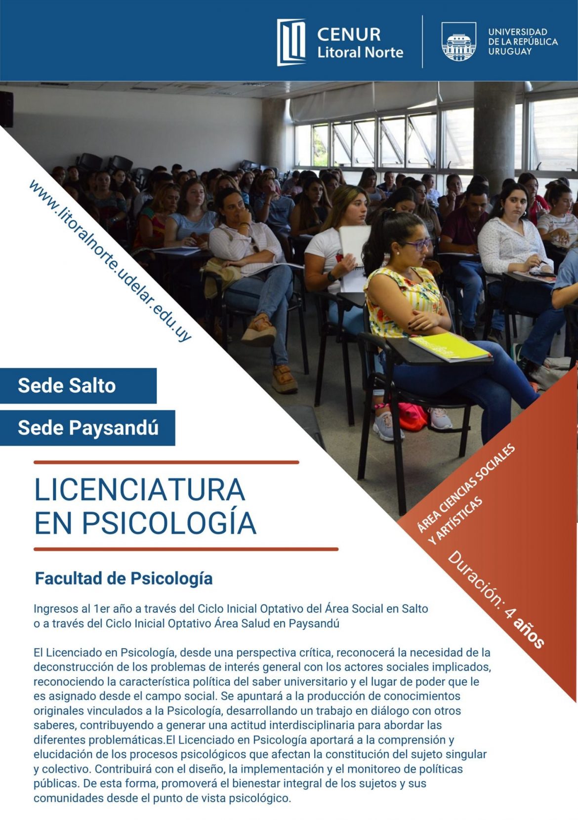 Cenur Litoral Norte sede Salto: Oferta Educativa