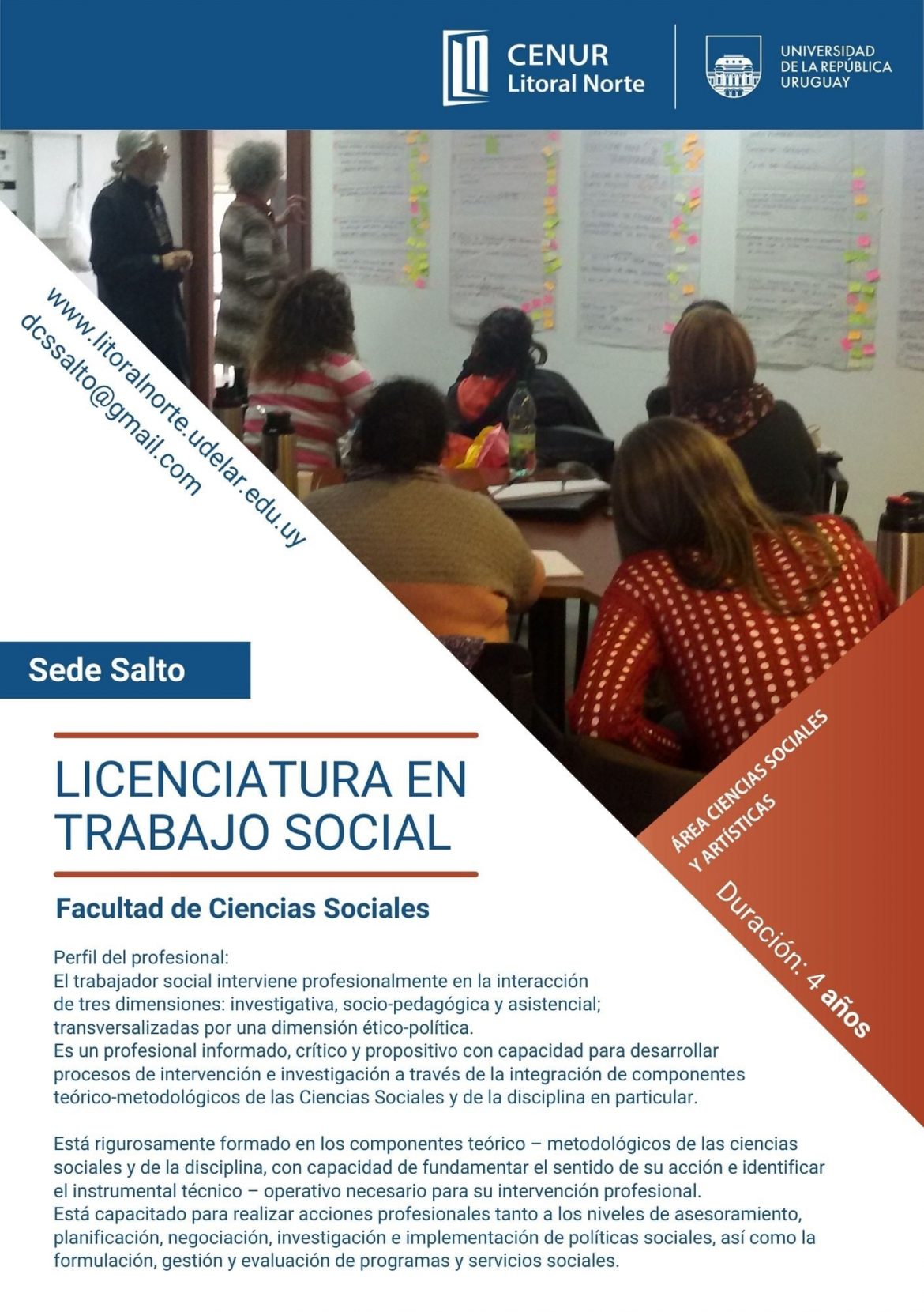 Cenur Litoral Norte sede Salto: Oferta Educativa